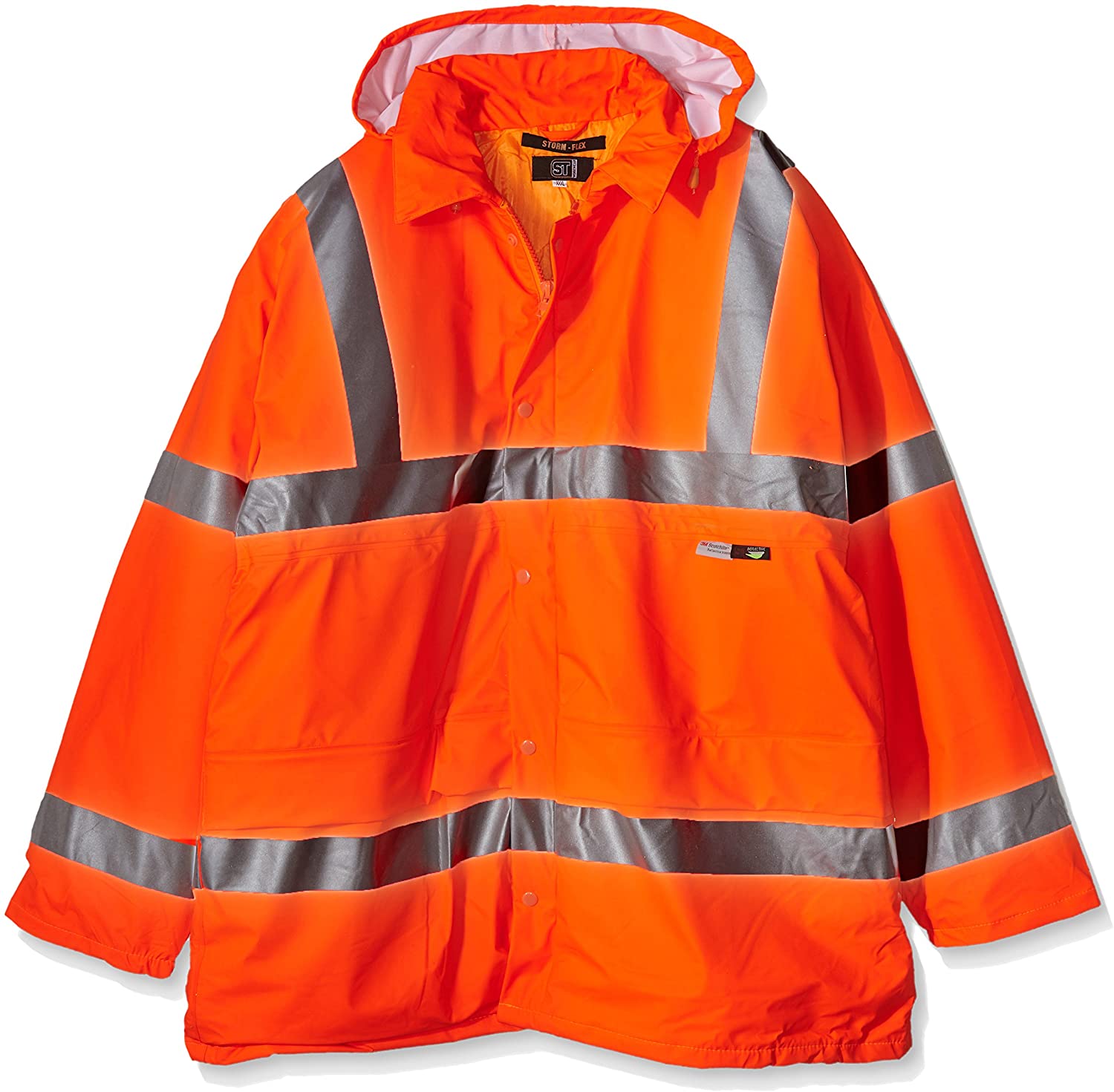 Supertouch 37786 GO/RT PU Storm-Flex Padded Parka - Orange, Go/Rt Orange, 3XL