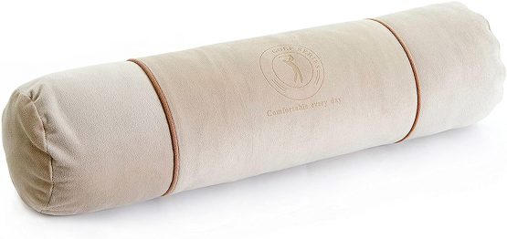Cylinder Neck And Head Relax Pain Relief Pillow Cervical Round Roll 21"×5" Long Bolster For Back Sleeper Bed Sleeping Supports Leg Massage Pillow With Washable Pillowcase,Bamboo Charcoal Bag Included