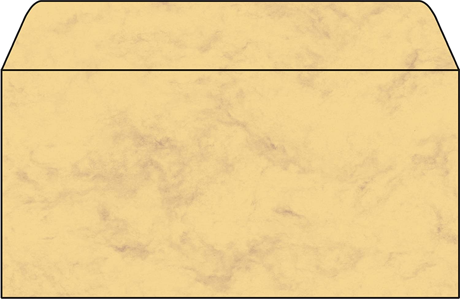 SIGEL DU172 Marbled envelopes, DL, 90 gsm, sand brown, 50 Pieces, DL (2/3 A4) - 50 pieces