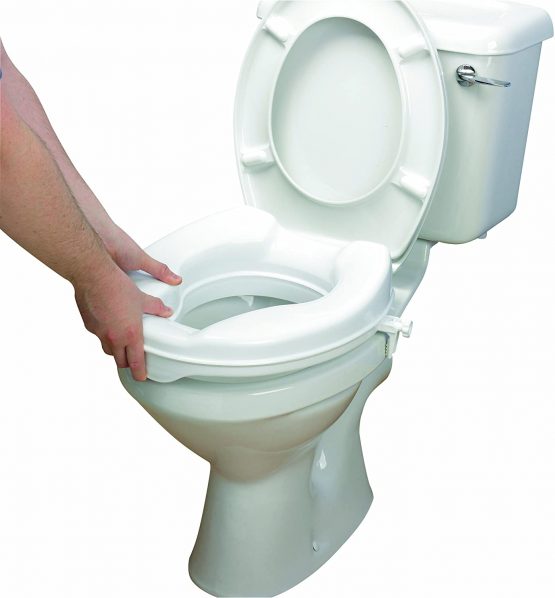 Homecraft Savanah Raised Toilet Seat without Lid, Elongated & Elevated
