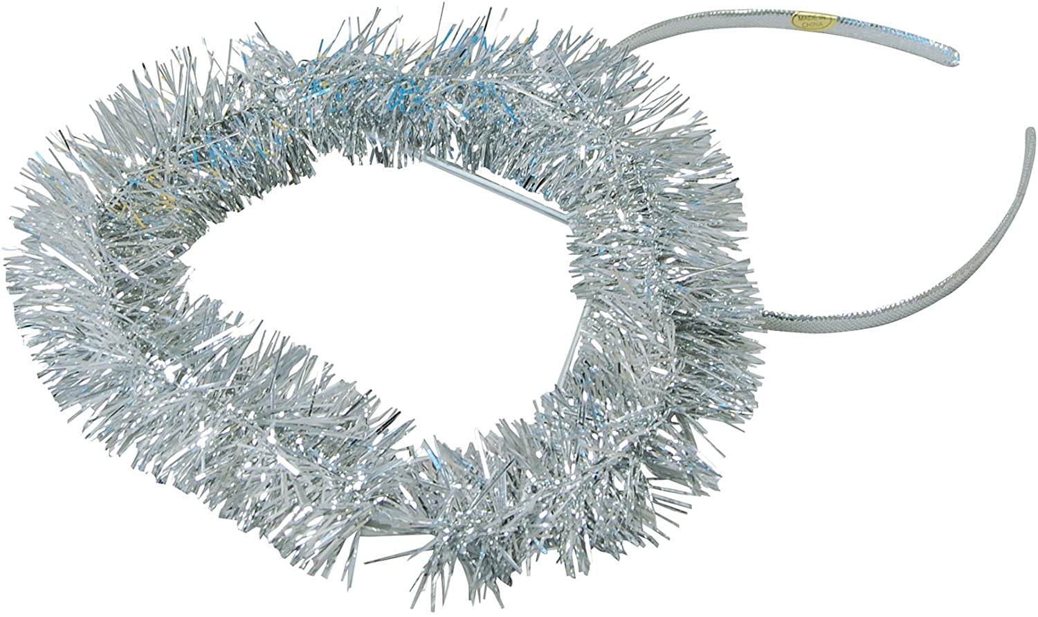 Elegant Silver Halo Headband (1 Pc.) - Perfect Accessory for Christmas Weddings, Festivals, Events, & Celebrations Halloween