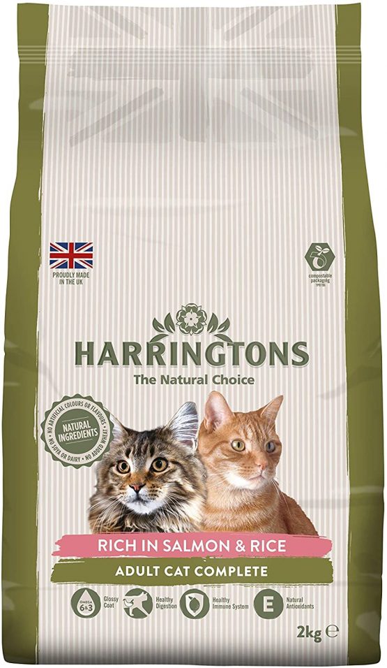 HARRINGTONS Complete Cat Salmon and Rice, 2 kg