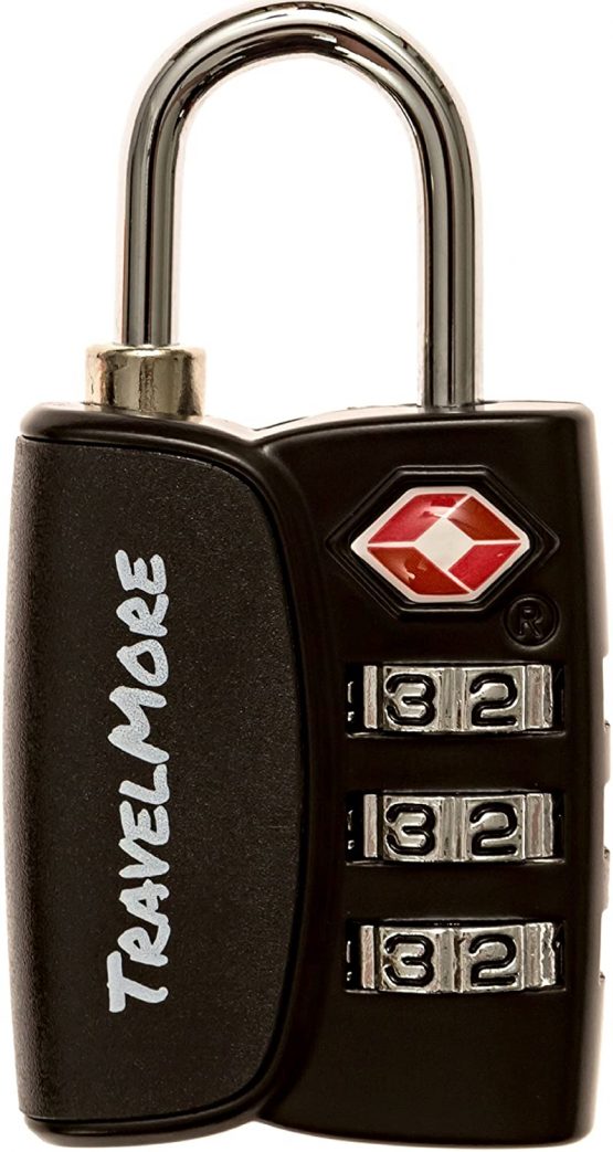 4 Pack Open Alert Indicator TSA Approved 3 Digit Luggage Locks for Travel, Suitcase & Baggage (Orange)