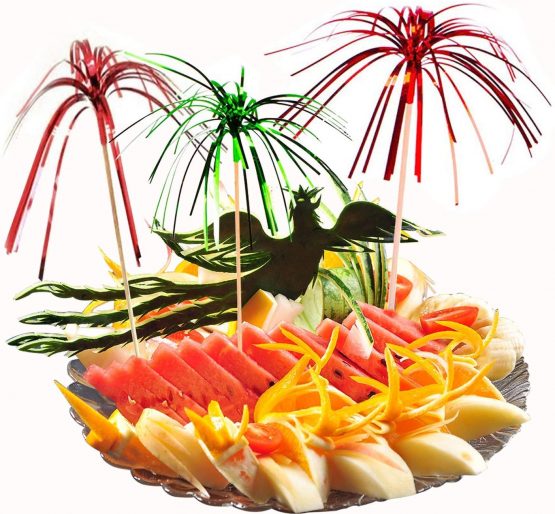 Allazone 120 PCS Cocktail Picks Firework Party Picks, 23CM Firework Cake Toppers, Sandwich & Cocktail Picks, Toothpicks for Cakes Decoration, Party Supplies, Christmas Decoration - Image 4