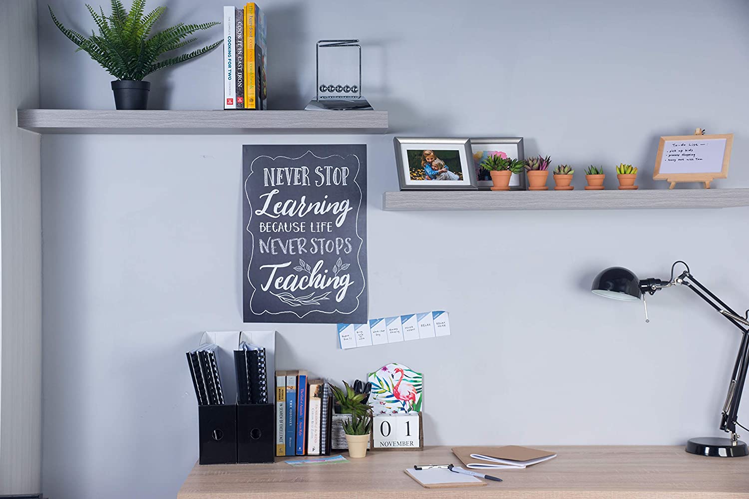 Motivational Posters for Students - 20-Pack Inspirational Posters, Posters with Inspiring Quotes, Chalkboard Design, Perfect for School Classroom and Office Decoration, 13 x 19 inches (33 x 48 cm) - Image 2