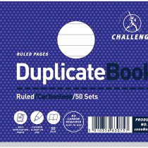 Challenge 105 x 130 mm Duplicate Book, Carbonless, 50 Pages, Set of 5