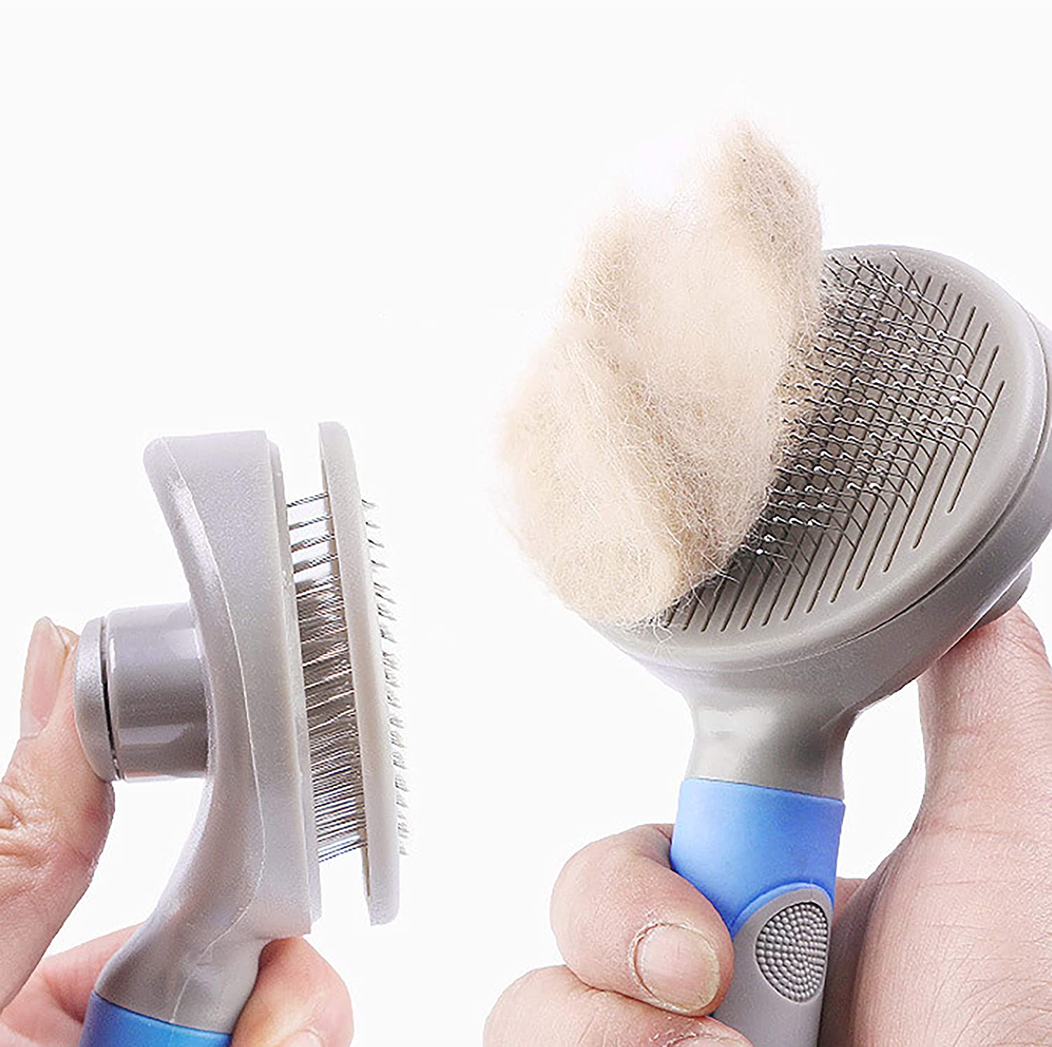 YAVO-EU Pet Hair Comb Dog Grooming Remover Pet Undercoat Rake, Professional Comb Tool Kit Pet Hair Stripping Tool Dogs and Cats (blue) - Image 3