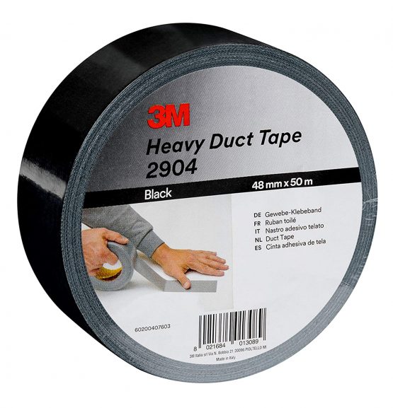 3M Heavy Duty Duct Tape 2904, 48 mm x 50 m, Black