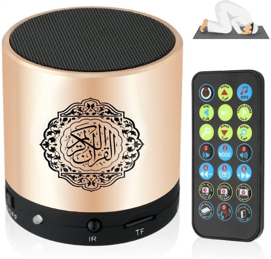 Digital Quran Speaker FM Radio with Remote Control over 18 Reciters and 15 Translations Available Quality Qur'an Player Arabic English French, Urdu etc Mp3 8GB - Image 3