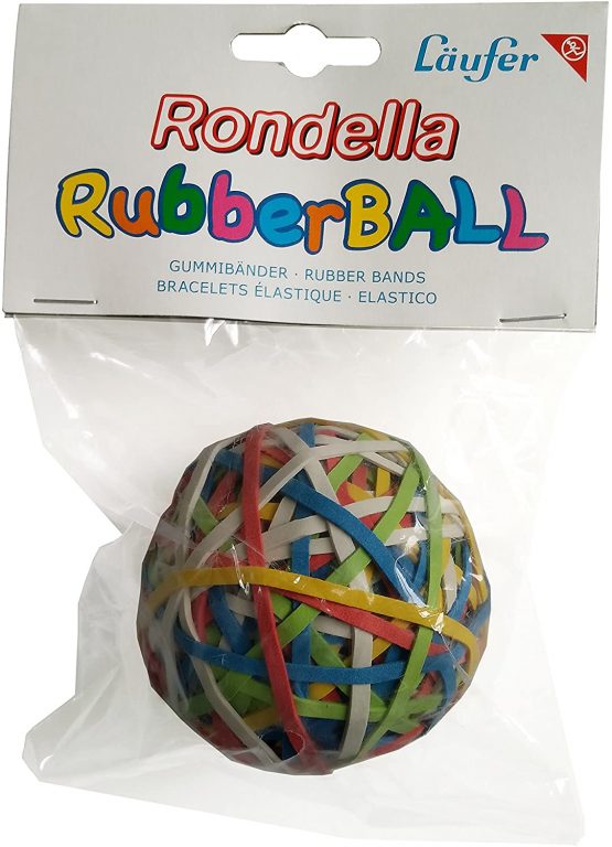 Alco 7440 Elastic Band Ball, Diameter: 70 mm, Colourful, Approx 200 Bands