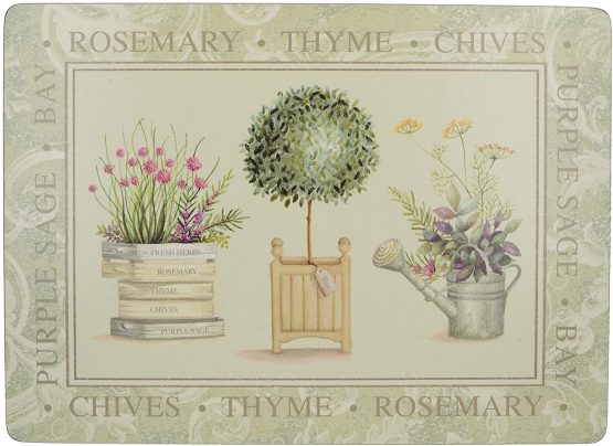 Creative Tops 5169665 Premium 4-Piece Set of Topiary Cork-Backed Placemats by, 40 x 29 cm (15¾" x 11½")