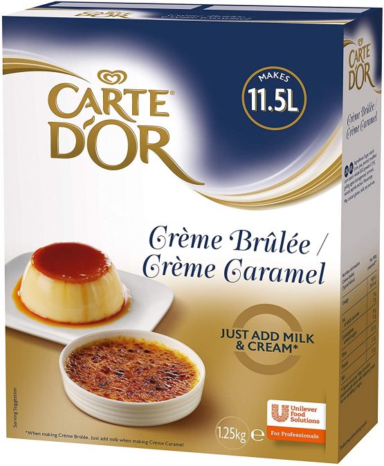 Carte D'Or Crème Brulee Dessert Powder Mix, 1.25kg (Makes 11.5L)