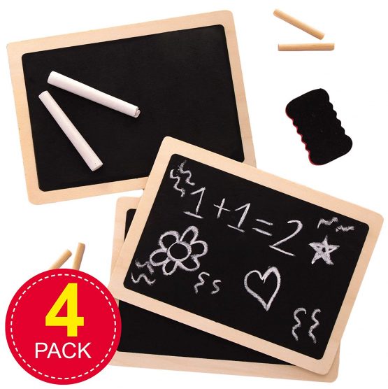 Baker Ross AW954 Wooden Chalkboards, Arts and Crafts for Kids (Pack of 4), Assorted - Image 2