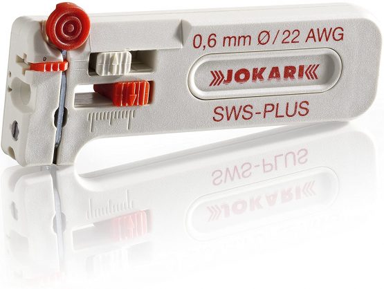 Jokari 40095 Mini-Precision Tool for Cable Stripping of Solid and Stranded Wires AWG 22, 0.60 mm Ø, Multi-Coloured