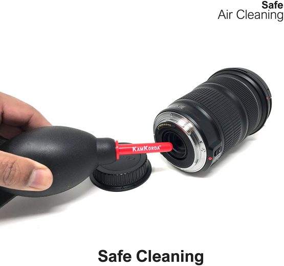 KamKorda Compressed Air Blower Air Blaster for Digital, DSLR, SLR Cameras - Camera Lenses and Sensitive Electronics - Black - Image 2