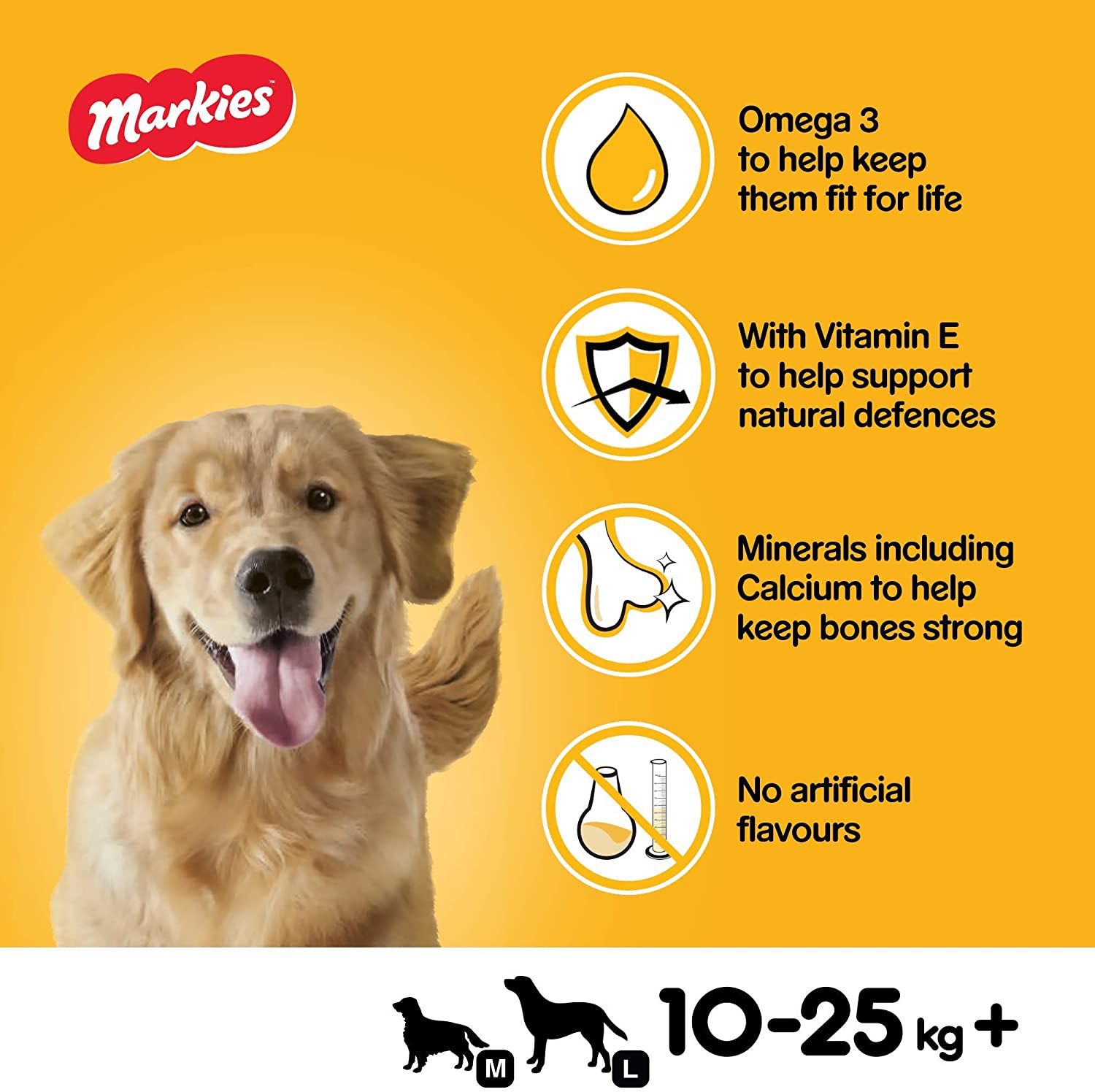 Pedigree Markies Biscuits Dog Treats Marrowbone 12 x 500g Packs BigaMart