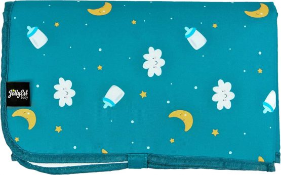 JollyEst® Foldable Travel Changing Mat | Extra Large 70cm x 55cm, Padded, Free Wet-Dry Bag - Image 3