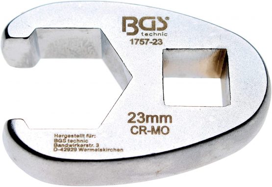 BGS 1757-23 | Crowfoot Spanner | 12.5 mm (1/2") Drive | 23 mm