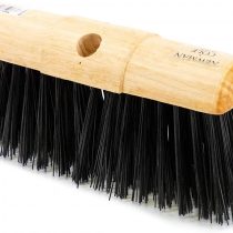 Newman and Cole 13" Poly Garden Broom Heavy Duty Saddle Sweeping Brush - Outdoor Garden Yard and Patio Broom (13" Poly Saddle Broom Head Only)