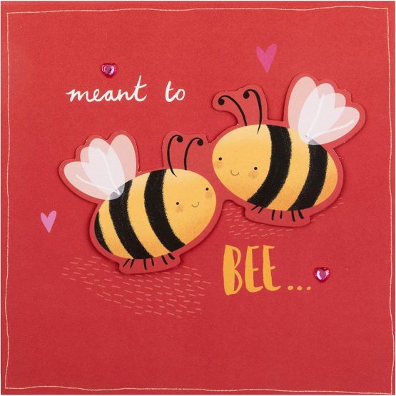 Hallmark Engagement Congratulations Card - Cute Contemporary Bee Design