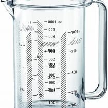 Guzzini 01320100 Measuring jug with handle, Transparent