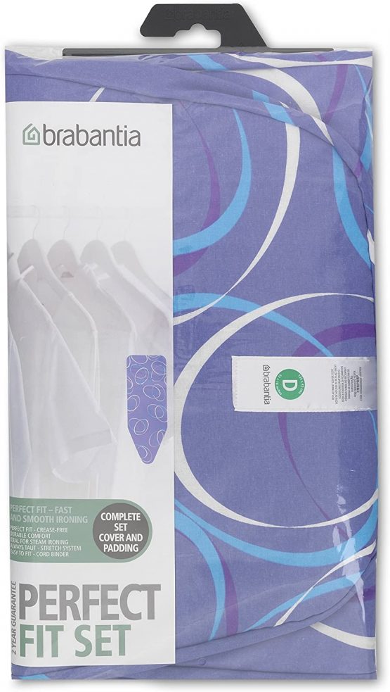 Brabantia Size D (135 x 45cm) Replacement Ironing Board Cover with Thick 8mm Padding - Assorted Colourful Mixed Styles (Selection is Random, x1 Cover Only) - Image 4
