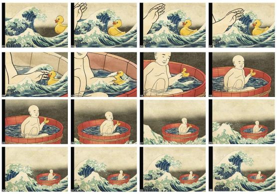 Fliptomania Hokusai Ducky Flipbook: The Wave Meets The Ducky - Image 4