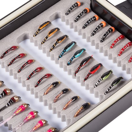 Bassdash Fly Fishing Lures Kit with Box Nymph Beadhead Wet Fishing Dry Flies for Trout Bass Salmon - Image 4