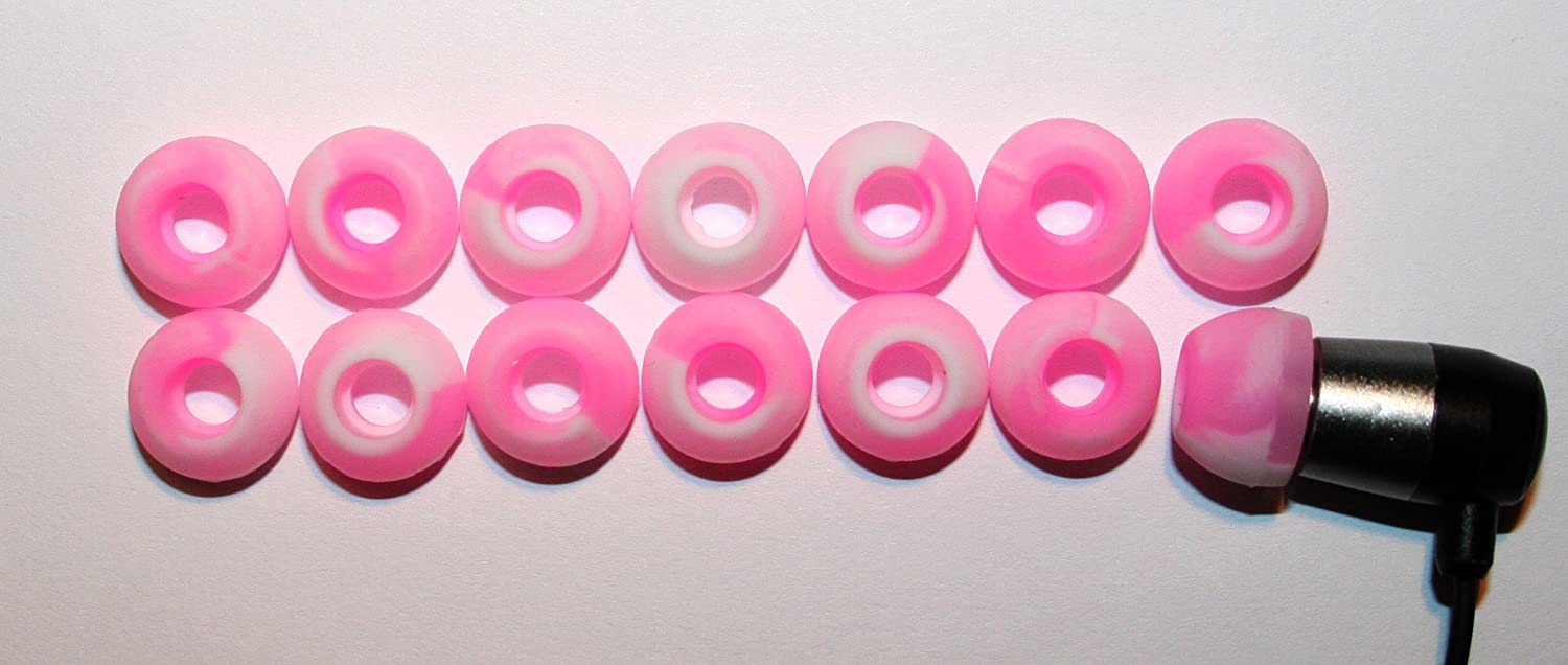 Xcessor Large Replacement Silicone Earbuds - Pink Cloud (Pack of 7 works), Pink Clouds - Image 2