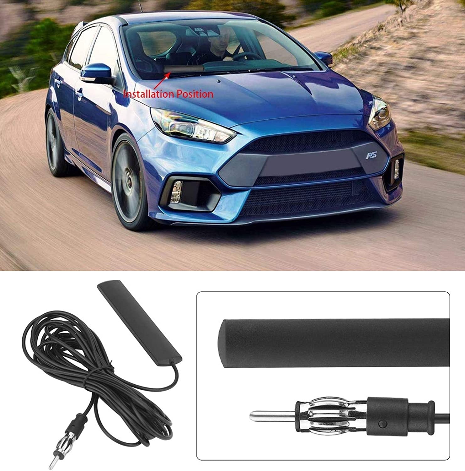 Windshield Bot Patch Car Aerials, ADSSM 5M Car Radio Aerial Patch Universal Windshield Paste ...
