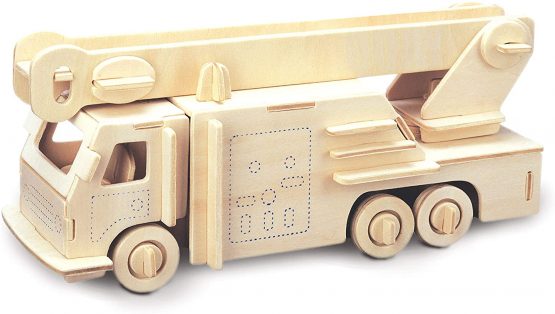 Quay Fire Engine Woodcraft Construction Kit FSC