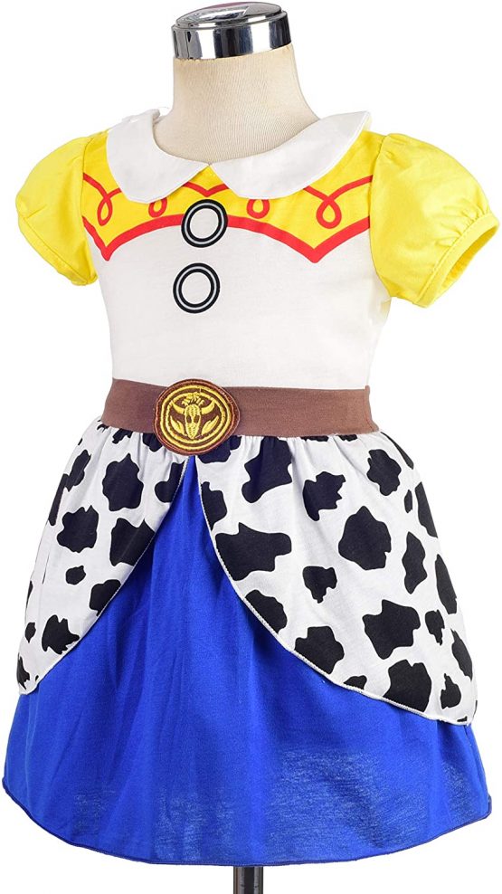 Lito Angels Girls Kids Princess Dress Cowgirl Jessie Fancy Birthday Dresses Up Casual Wear Age 3-4 Years Multicolor 169 - Image 3