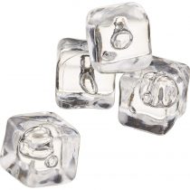 Acrylic Ice Cubes - Pack of 40 (approx.) Fake Ice Cubes, Decorative Ice Cubes, Plastic Ice Cubes, Display Ice Cubes, Photography Still Life