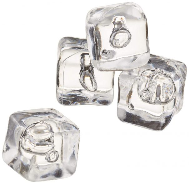 Acrylic Ice Cubes Pack of 40 (approx.) Fake Ice Cubes, Decorative Ice
