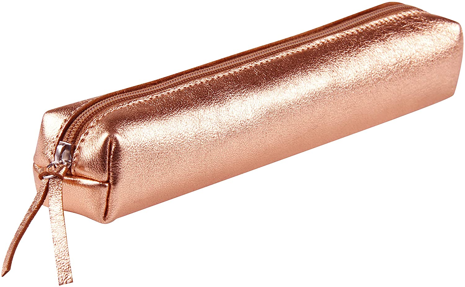 Clairefontaine Cuirisé Pencil Cases, 20 cm, Brown (Rame), Copper