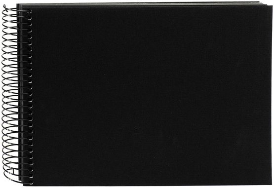 Goldbuch Spiral Album, linen, Black, 23x17 cm