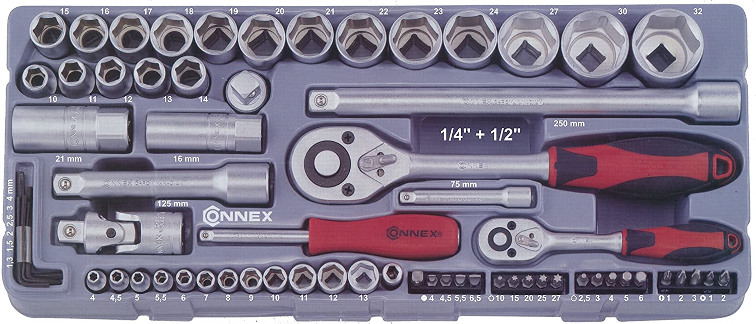 Connex COX580267 Socket Wrenches Set, Chrome, Einheitsgröße - Image 2