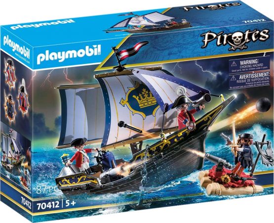 Playmobil Pirates 70412 Redcoat Caravel, for Children Ages 5+