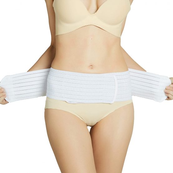 Neotech Care 3-in-1 Maternity Pregnancy Support, Postpartum Belly Wrap & Pelvis Belt / Brace / Band - Breathable Girdle - White - Large Size - Image 3