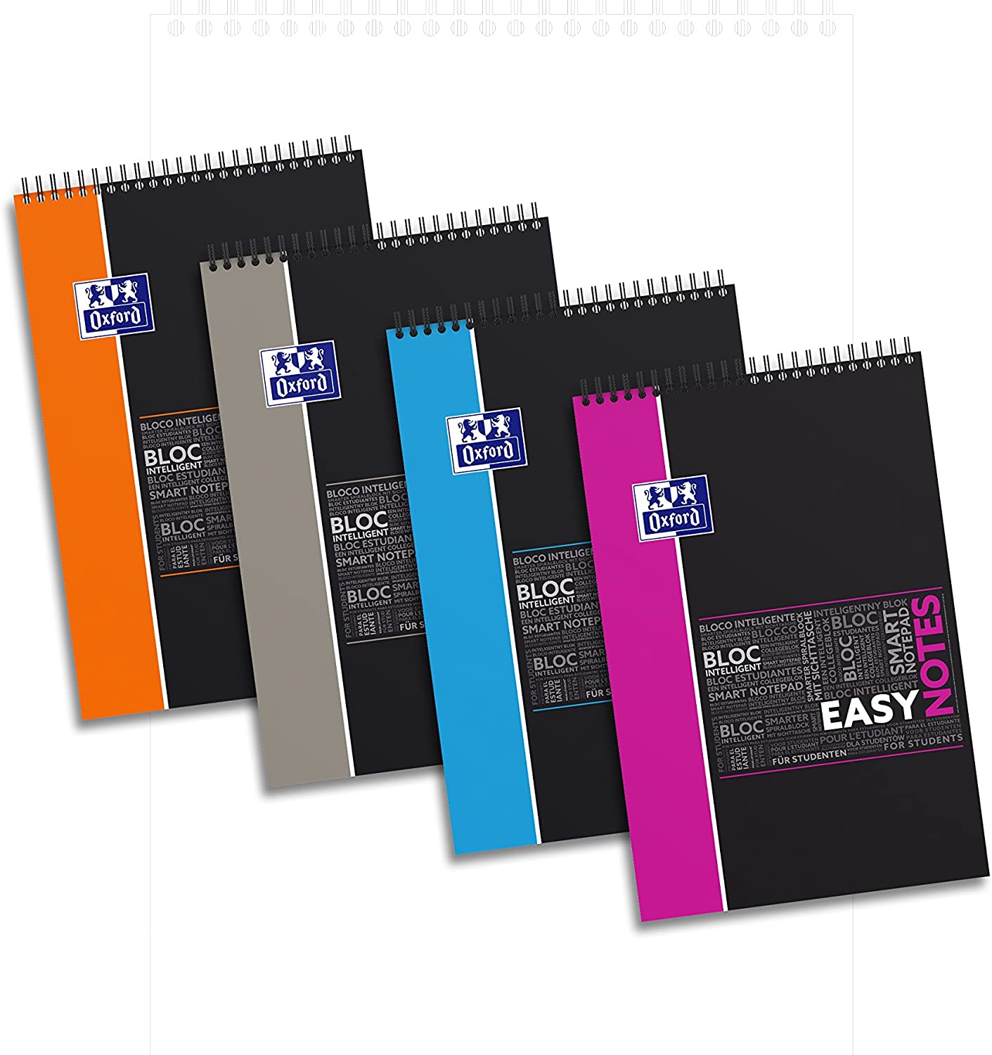 Kolonotatnik A4 Oxford w kratke 80 kartek EasyNotes mix, Random Colour, 21x31,5cm - Image 2