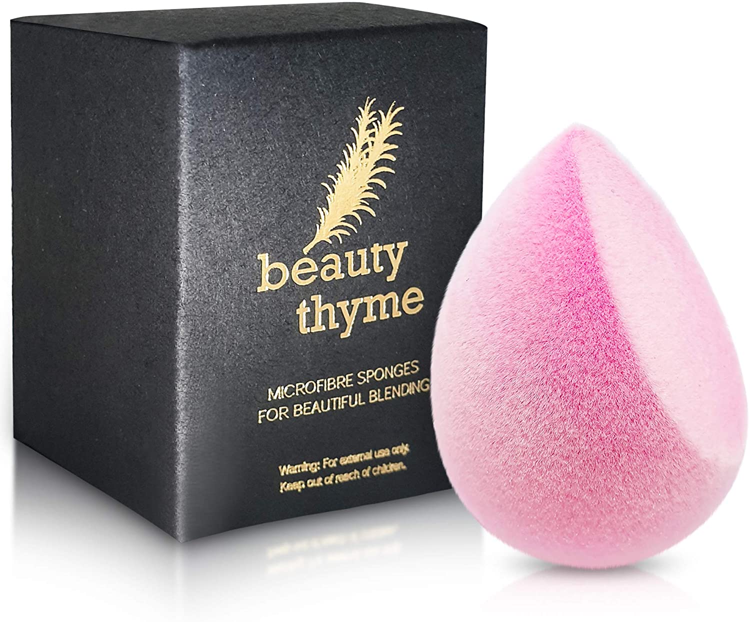 Velvet Beauty Sponge Blender, Vegan Super Soft, Flawless Application and No Foundation Waste (Pink, Baby Pink)