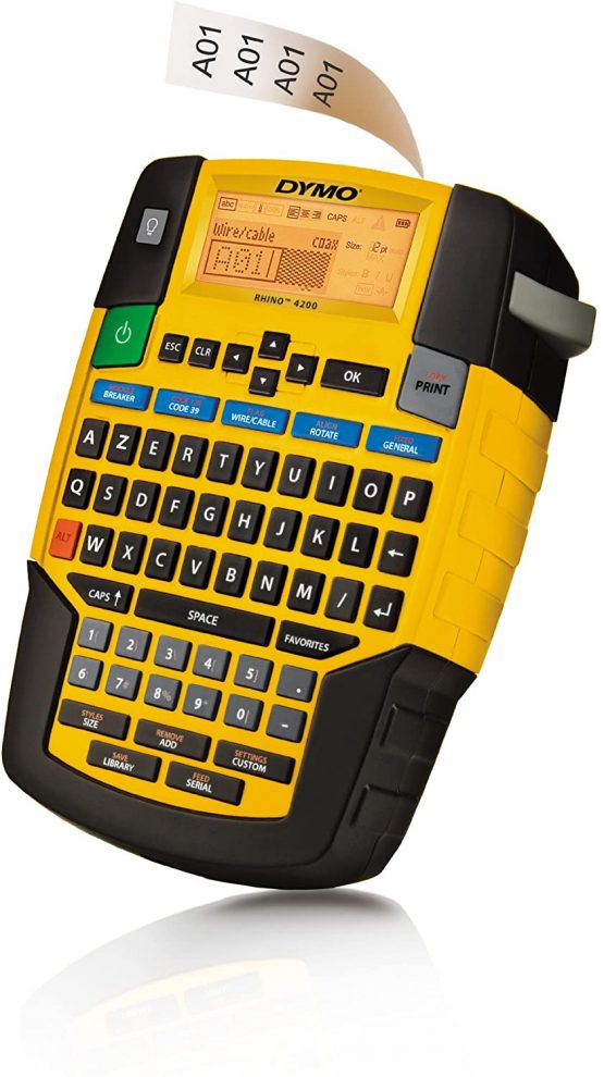 Dymo Rhino 4200 Professional Portable Electronic Label Printer, AZERTY Keyboard - Image 2