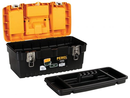 Perel OM16M 16-Inch Toolbox with Metal Latches - Image 2