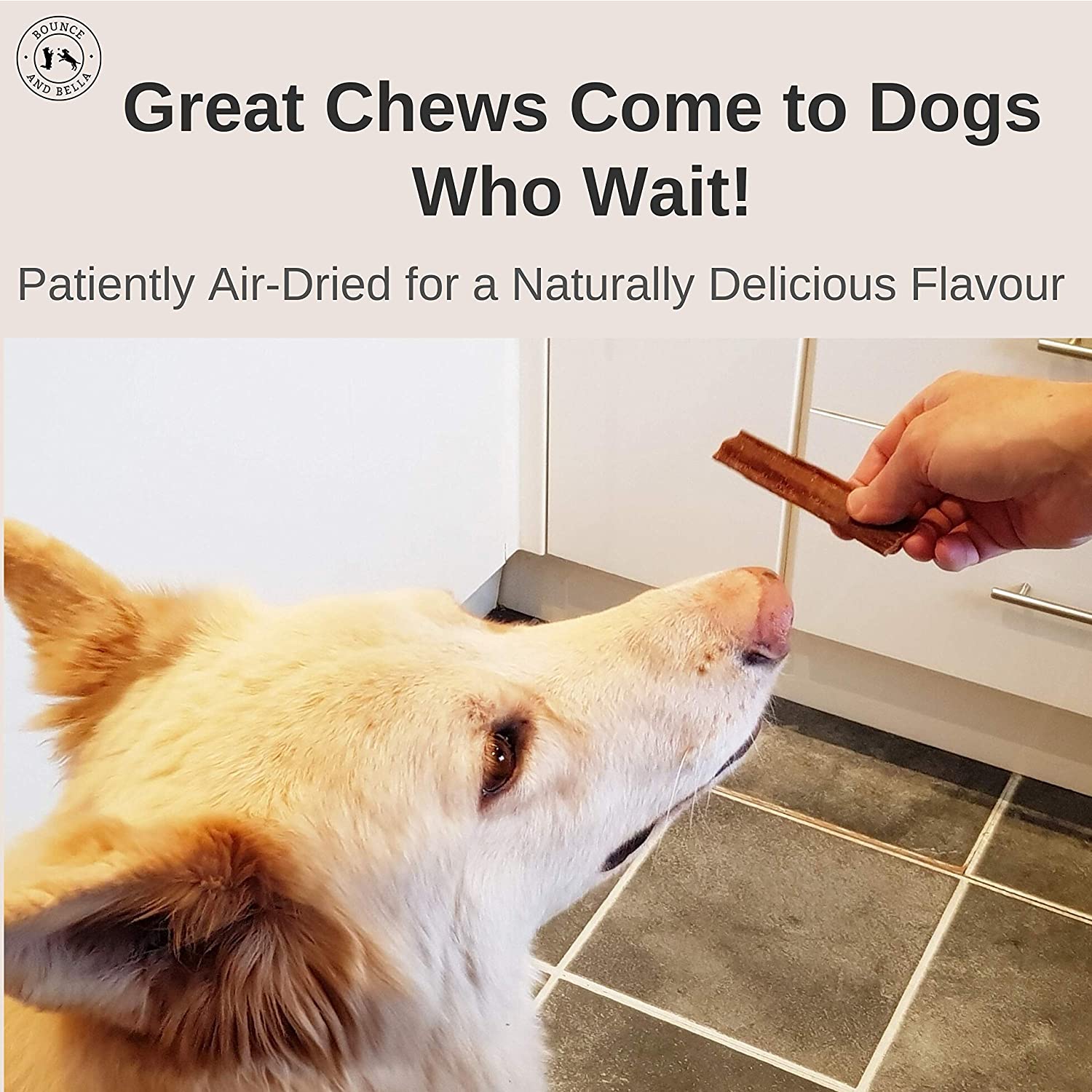 Bounce and Bella Natural Dog Chews, 100% Pure Beef Air-Dried Treats, Natural Dog Treats Just One Ingredient - Image 4