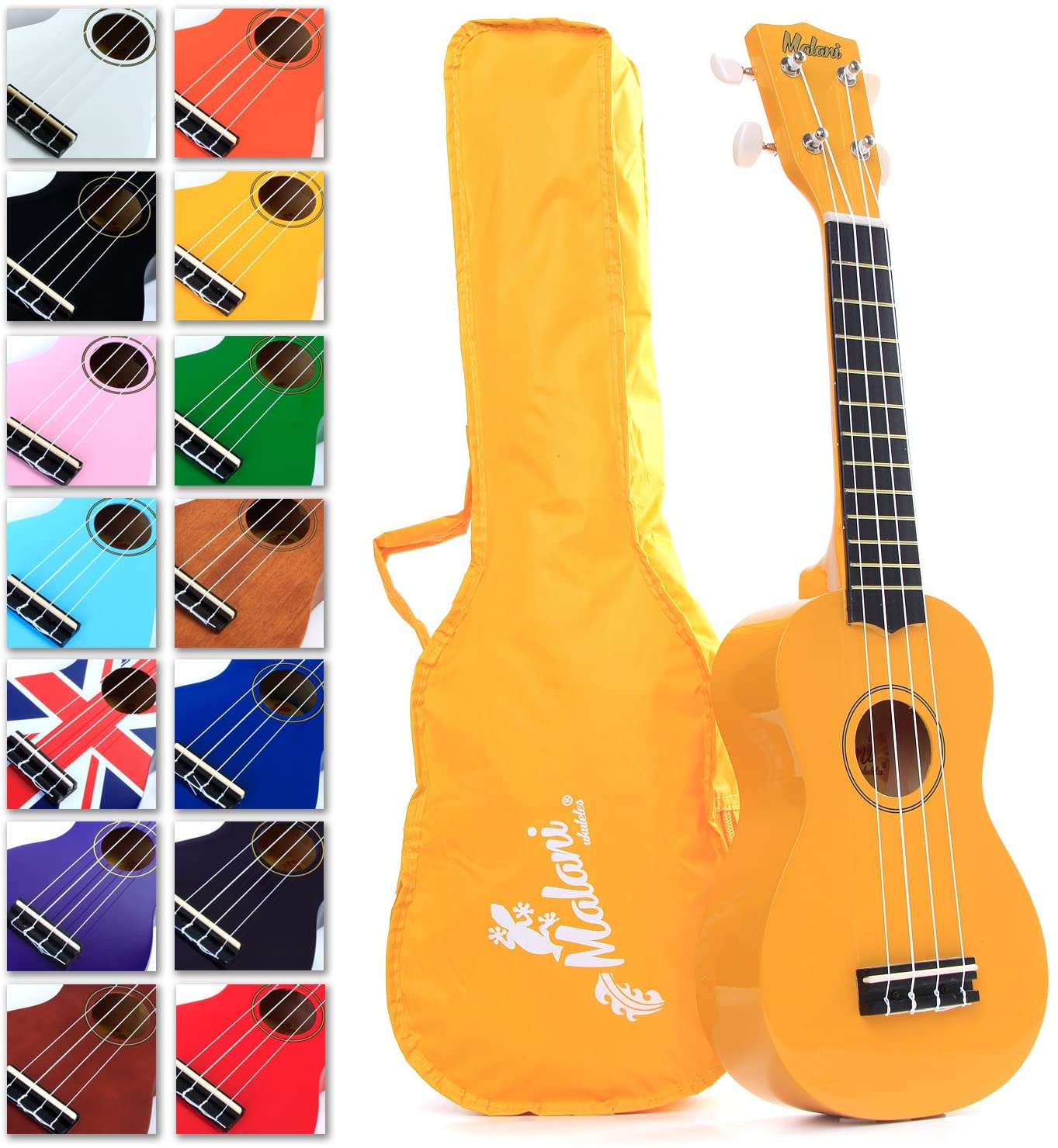 Yellow Ukulele Kids Ukulele with Bag, Video Mini Course, 2750+ page