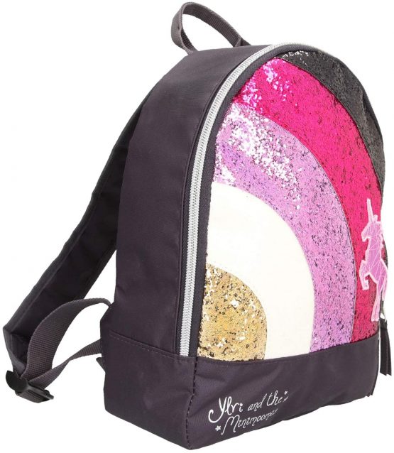 Depesche 10510 Backpack with Glitter Ylvi and the Minimoomis Anthracite 10 x 22 x 27.5 cm - Image 2
