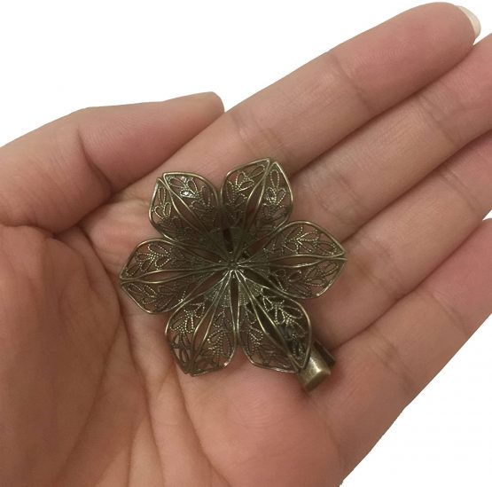6 Assorted Vintage Hair Clips Pins Butterfly Dragonfly Flower Feather Women Girls - Image 2
