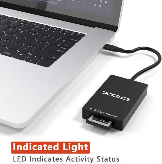 【Upgraded Version】USB C XQD Card Reader, XQD Reader Compatible with Sony G/M Series USB Mark XQD Card, Lexar 2933x/1400x USB C Mark XQD Card for Windows/Mac OS. Type C XQD Memory Card Reader - Image 3