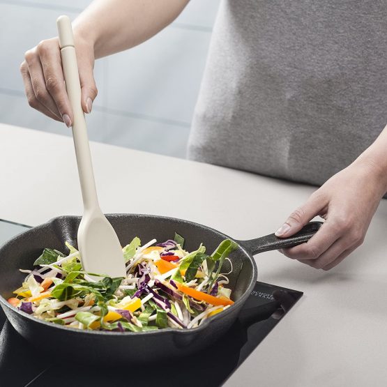 Zeal Silicone Non-Stick Cooking Spoon (30cm) -Cream, 30 cm - Image 4