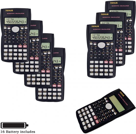 2-Line Engineering Scientific Calculator, Dual Power Calculator With 10-Digit LCD Display, 280